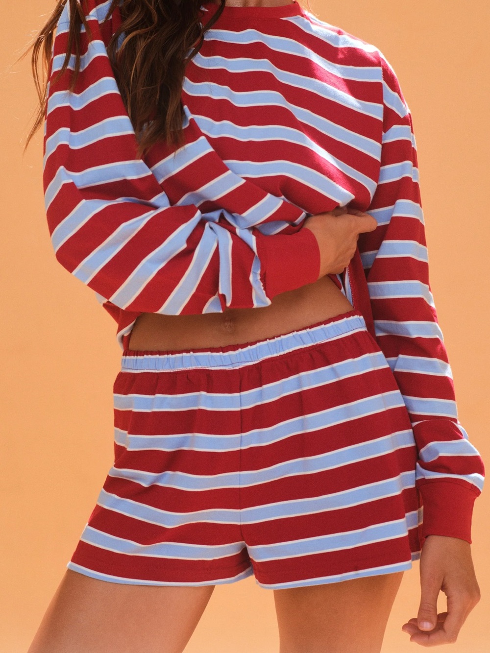 SET Active Heavy Cotton Easy Stripe Shorts - Vespa Size XL NWOT - Picture 3 of 9